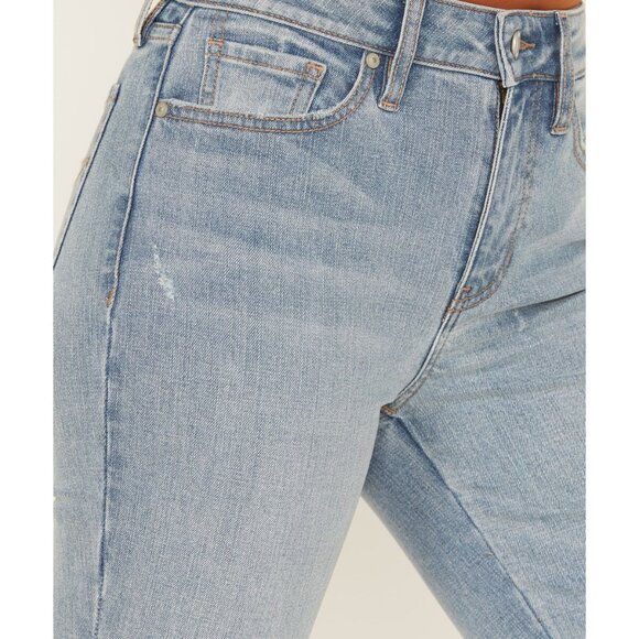 NWT - Shyanne - Luna High Rise Flare Stretch Denim Jeans - Picture 3 of 4